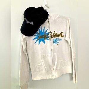 Jack Johnson Sweatshirt Jacket and Hat